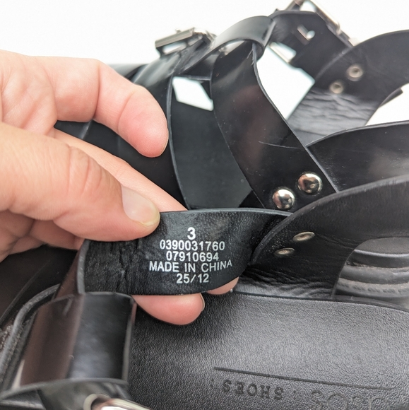 ASOS chunky black strappy gladiator platform sandals - Picture 7 of 12